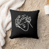 巻き毛の黒い人 クッション (ブランケット)