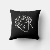 巻き毛の黒い人 クッション (裏面)