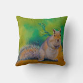 巻き毛の、ラリーおよびMoeのリス クッション (裏面)