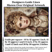 巻き毛スチームパンク女性コラージュDM1LFデコページ 薄葉紙