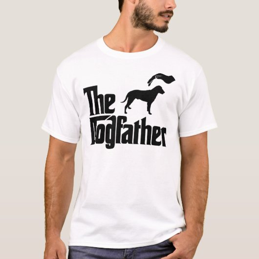 巻き毛上塗を施してあるレトリーバー Tシャツ (正面)