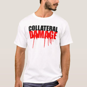 巻き添え損害のペンキの滴りのティー Tシャツ