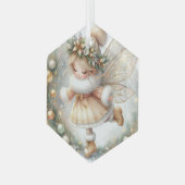 巻き疑問に思く ガラスオーナメント (正面左)