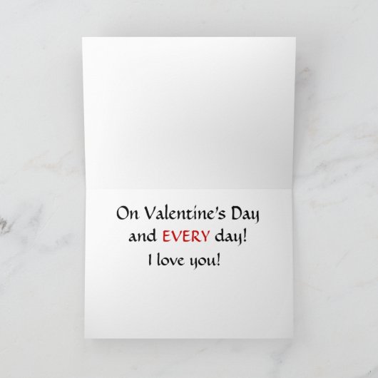 巻き込まれたハートは私のものか？バレンタインデー シーズンカード (内部)