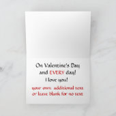 巻き込まれたハートは私のものか?バレンタインデー シーズンカード (内部)