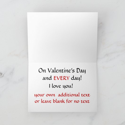 巻き込まれたハートは私のものか?バレンタインデー シーズンカード (内部)