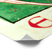 巻き込まれた翼を持つ二つの動物の型枠 ポスター (角)