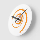 巻カラフルき ラウンド壁時計 (傾斜)