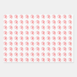 巻カラフルき ラッピングペーパーシート