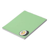 巻パーソナライズされた寿司 |サーモン・カリフォルニ転がア ノートパッド (回転)