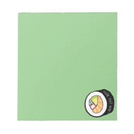 巻パーソナライズされた寿司 |サーモン・カリフォルニ転がア ノートパッド