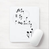 巻上げのスタッフおよびノートのマウスパッド マウスパッド (マウス)