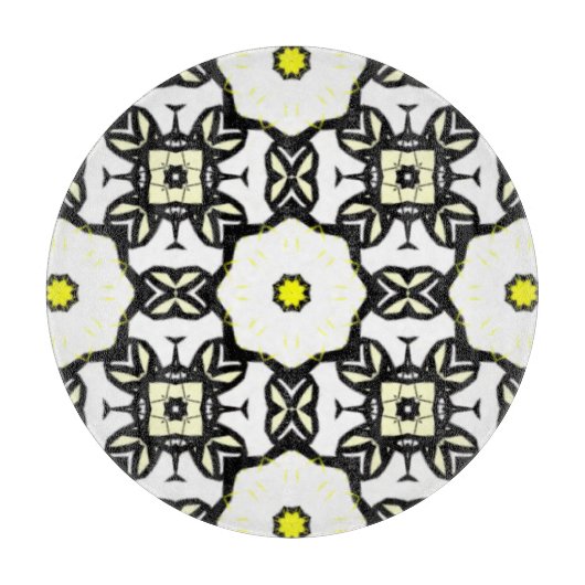 巻十万華鏡のように千変万化するパターン カッティングボード (正面)