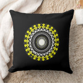 巻十万華鏡のように千変万化するパターン クッション (ブランケット)