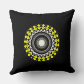 巻十万華鏡のように千変万化するパターン クッション (裏面)