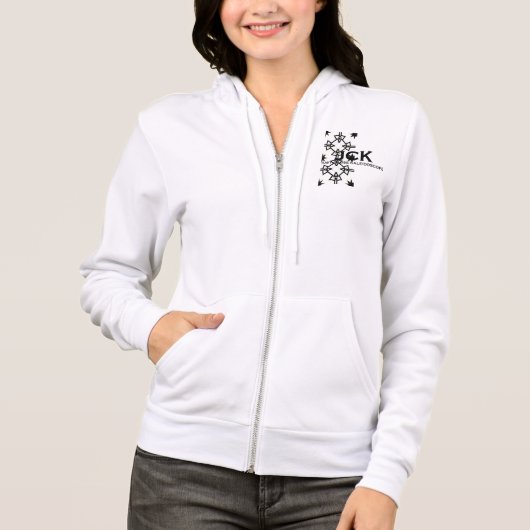 巻十万華鏡のように千変万化するパターン パーカ (正面)