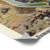 巻回遊歩道の空中表示，城，山頂 ポスター (角)