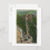巻回遊歩道の空中表示，城，山頂 ポストカード (正面/裏面)
