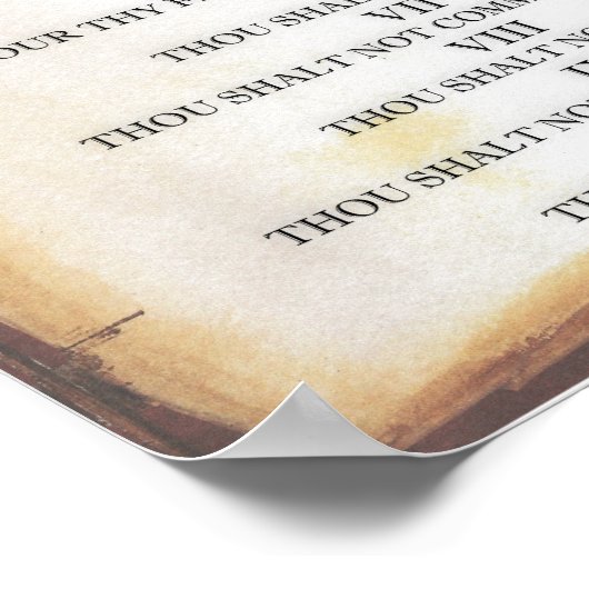 巻物の十戒 ポスター (角)