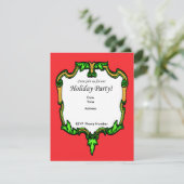 巻物ホリデーパーティー招待状カード 招待状 (スタンド正面)