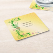 巻物 スクエアペーパーコースター (アングル)