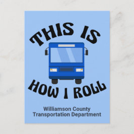 市おもしろいバスの運転私の転がカスタム方 ポストカード