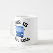 市おもしろいバスの運転私は転が コーヒーマグカップ (正面左)