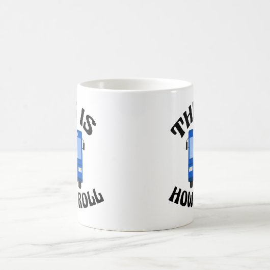 市おもしろいバスの運転私は転が コーヒーマグカップ (中央)