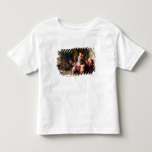 市から戻ること トドラーTシャツ (正面)