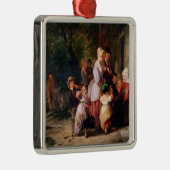 市から戻ること メタルオーナメント (右)