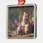 市から戻ること メタルオーナメント (左)