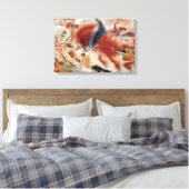 市が上る（ウンベルト・ボッチョーニ） キャンバスプリント (インサイチュ (寝室))