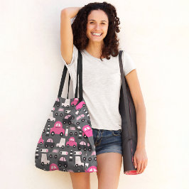 市のキッズカー トートバッグ