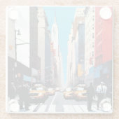 市の一日 ガラスコースター (裏面)