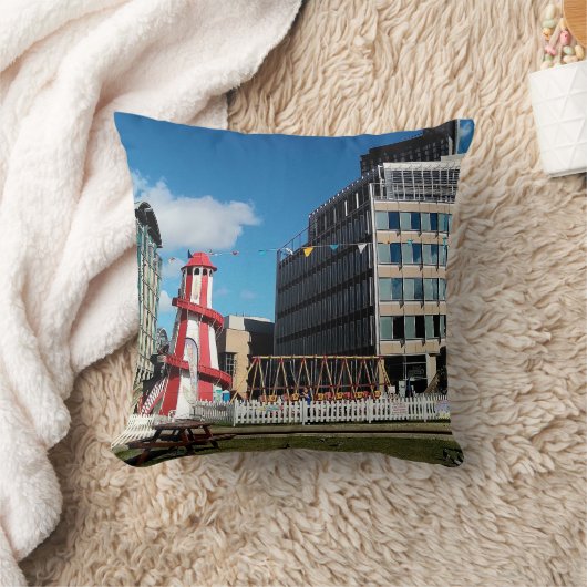 市の中心 クッション (ブランケット)