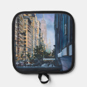 市の境界で一瞬の静寂 鍋敷き (正面)