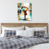 市の夏の雨2 キャンバスプリント (インサイチュ (寝室))