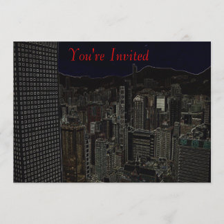 市の屋上 招待状