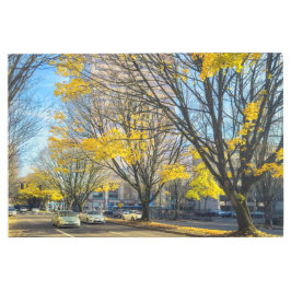 市の秋 メタルプリント