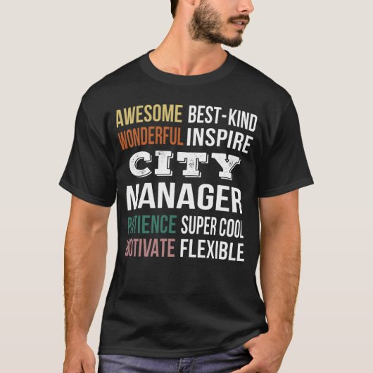 市の管理者の評価 Tシャツ (正面)