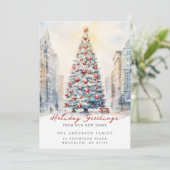 市の通りクリスマスの新しい住所のお知らせ 案内状 (スタンド正面)