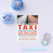 市の通り灯，タクシーのタクシー会社，価格表 チラシ (シングル)