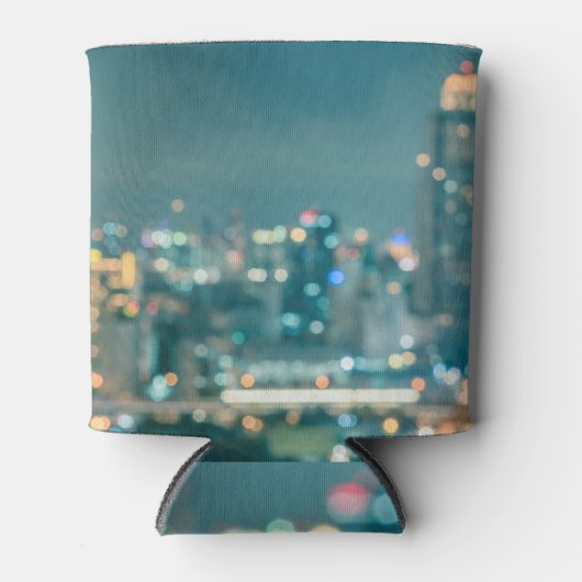 市ぼやけの照明、屋上のビュー。 缶クーラー (正面)
