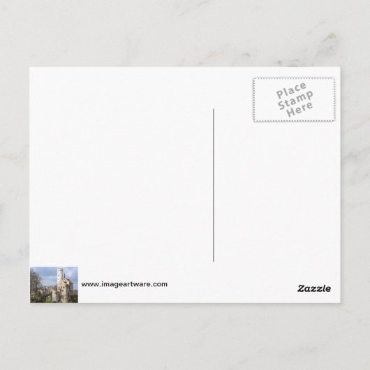 市イタリアンの上地中海のに ポストカード (裏面)