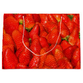 市カラフル場展示でイチゴ ラージペーパーバッグ (正面)