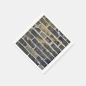 市グランジのレンガ壁 スタンダードカクテルナプキン (角)