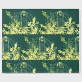 市グランジ図 ラッピングペーパー (フラット)