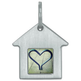 市ハート ペットネームタグ