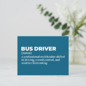 市バスの運転手の面白い引用 ポストカード (スタンド正面)
