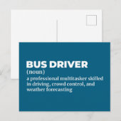 市バスの運転手の面白い引用 ポストカード (正面/裏面)